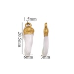 Gold color / 1 Piece Niche Casual Style Chili Pepper Shape Stainless Steel  Gold Color Women's Pendant Picture10